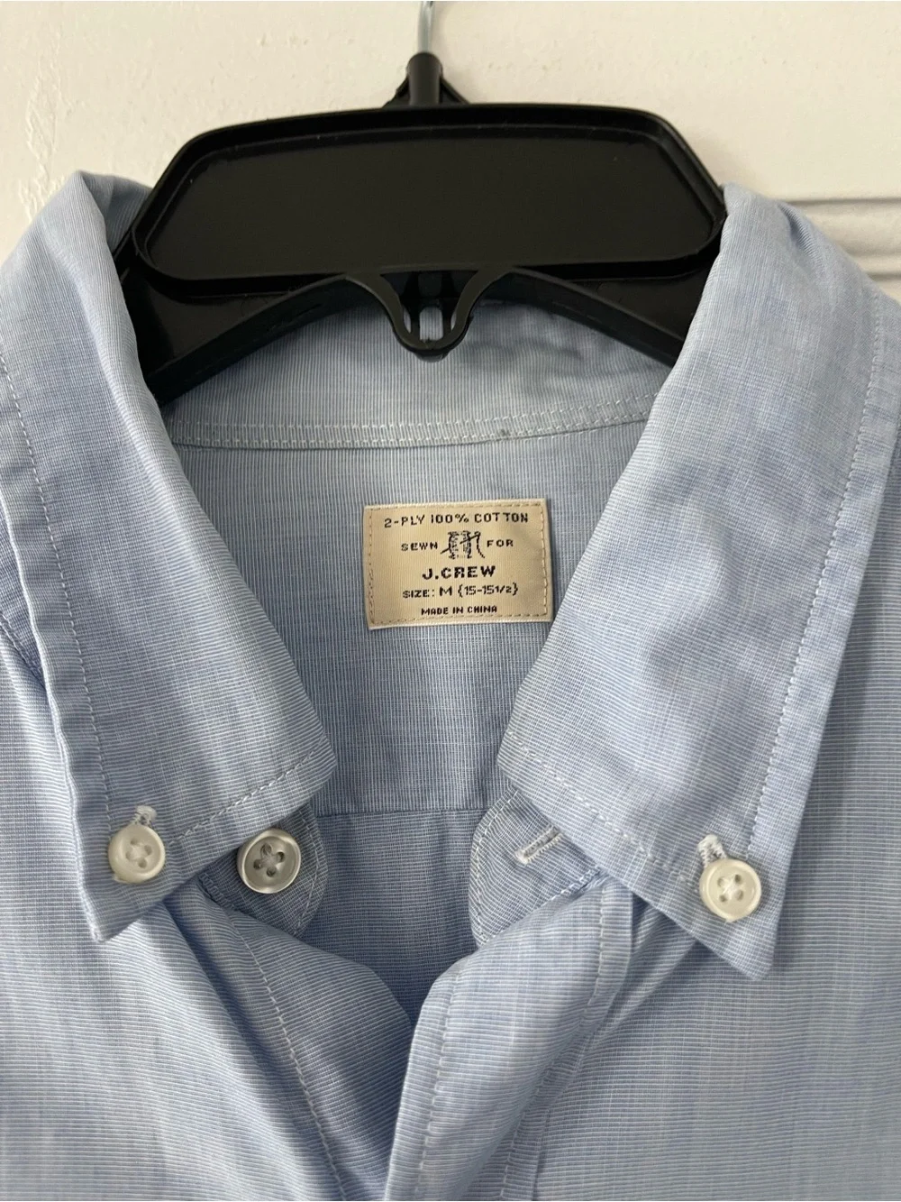 J. Crew Light Blue Button-Down Oxford Shirt